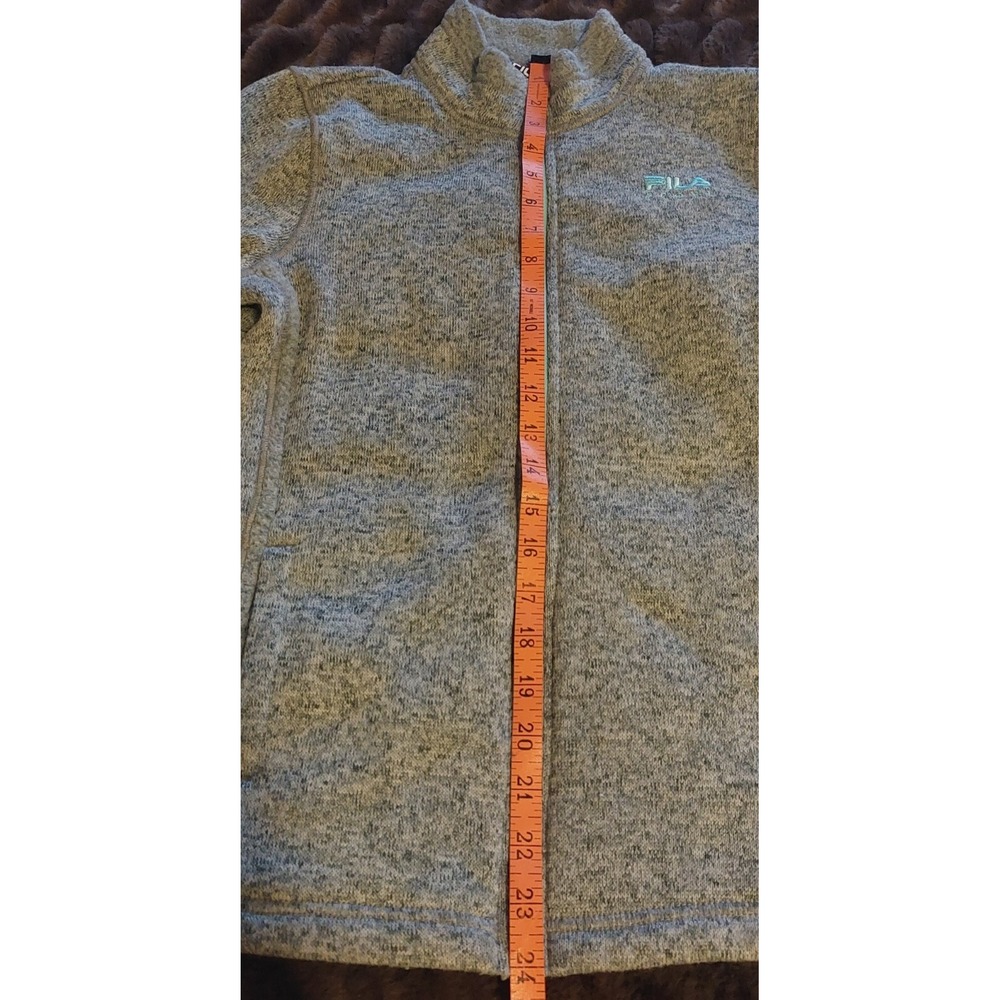 Fila Sport Grey Sweater-Size‎ Large Full Zip women's fleece #221C - Picture 7 of 8